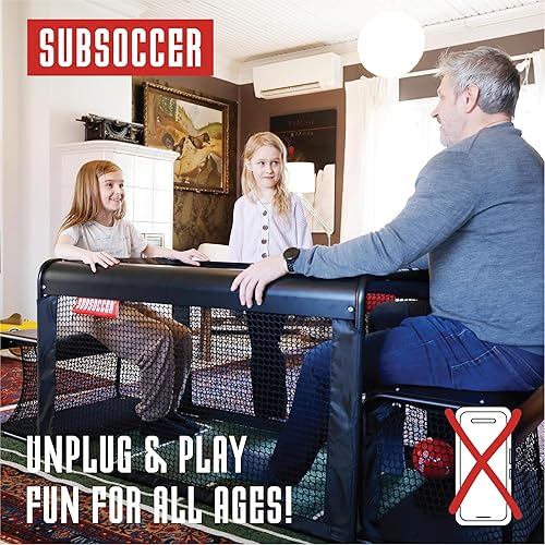 Miniatura 2 de Subsoccer S3 - Juego de fútbol portátil para interiores y exteriores, con bancos y pelota, fácil de montar, diseño para playa, hogar, oficina o