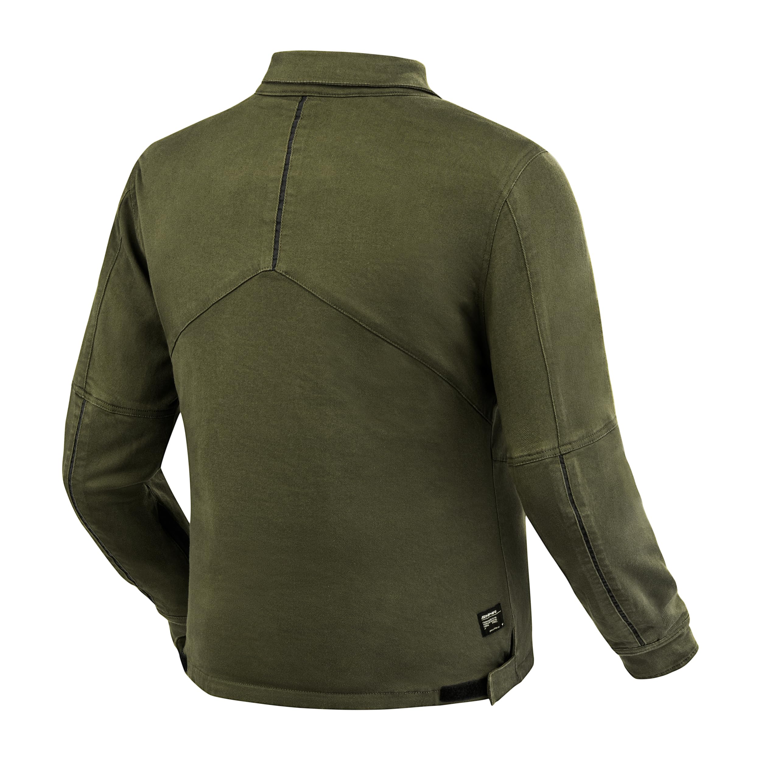 SHIMA Giro Jacket Motorrad Jacke Herren mit Protektoren AirForce Rückenprotektor Motorradjacke Schulter Protektor Ellbogen Textiljacke Stretch Schutzjacken Protektorenjacke (Männer, Khaki, XL)