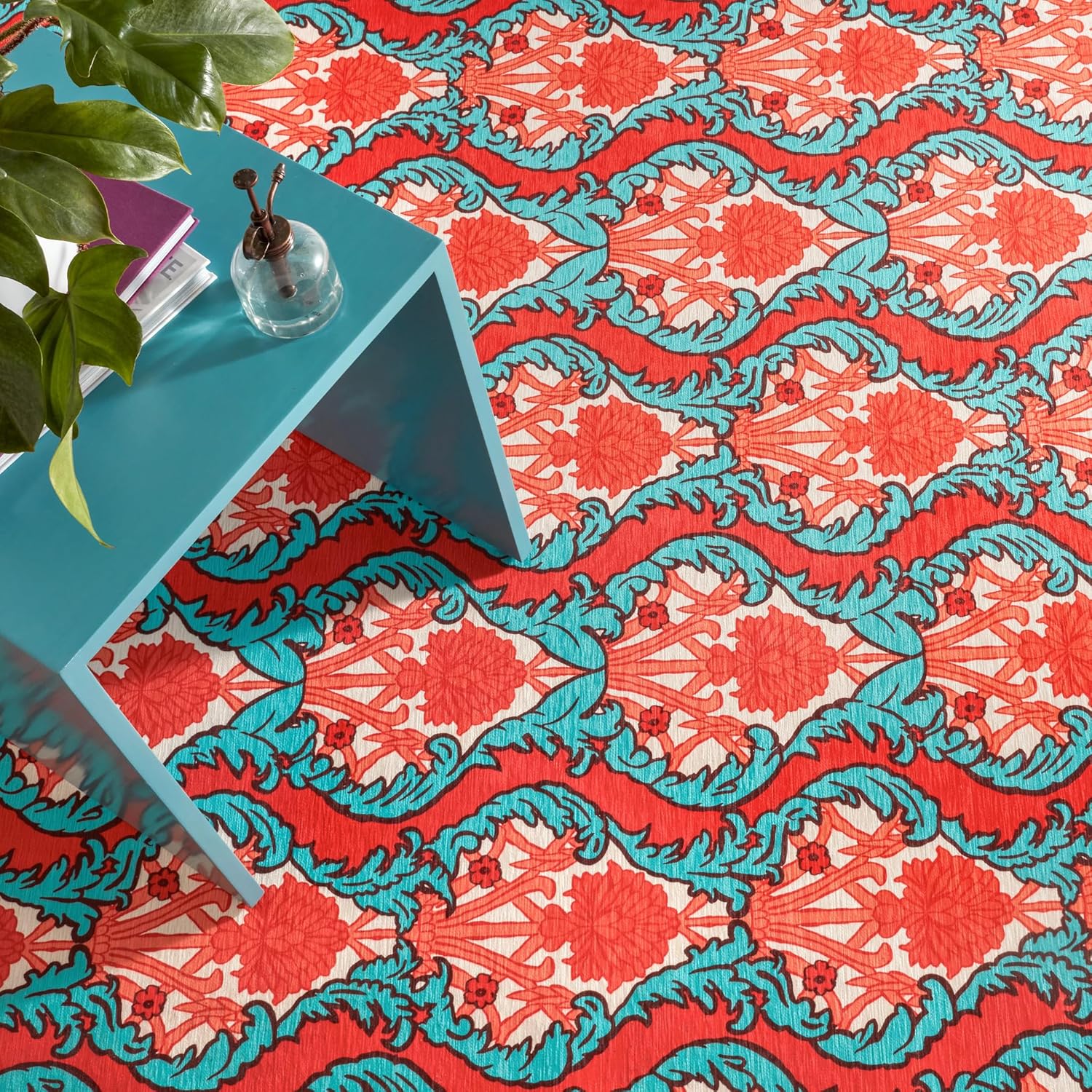 Dash & Albert x Frances Valentine Firenze Multi Machine Washable Rug, Runner-2.5 X 8 Feet, Multi Geometric Pattern - Premium Luxury Hotel Quality Soft Breathable Hypoallergenic Machine Washable