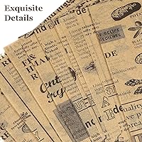 Vista 7 de 50 piezas de papel de envoltura de sándwich de 10 x 10 pulgadas, hojas de papel encerado resistentes a la grasa, bandejas para canastas, envoltorios