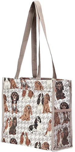 Miniatura 2 de Signare Bolso de hombro para colgar de la compra para mujer con diseño de perro Cavalier King Charles Spaniel (SHOP-KGCS), Cavalier King Charles
