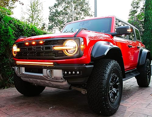 Miniatura 1 de MR Automotive - Luces LED modulares para parachoques con soportes  Compatible con Ford Bronco Raptor LED MR de 40 pulgadas 2021 2022 2023  Blanco o
