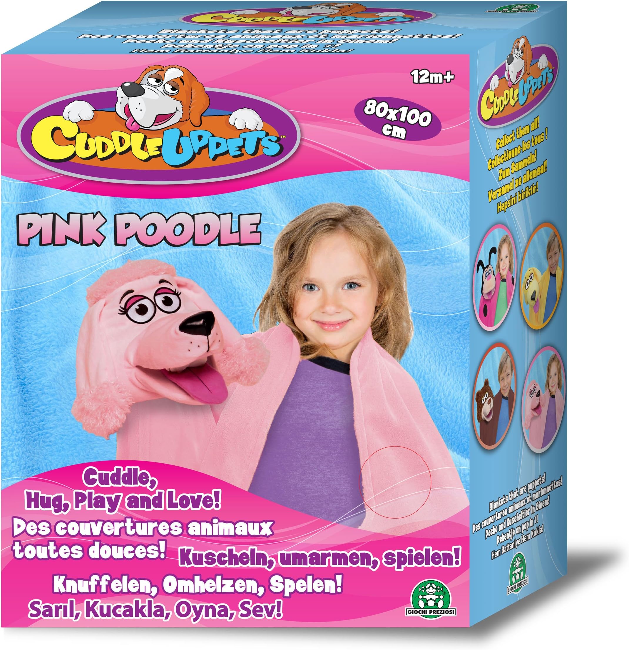 CuddleUpPets - Caniche Rose - Marionnette-Couverture 71x99cm (Import Royaume-Uni)