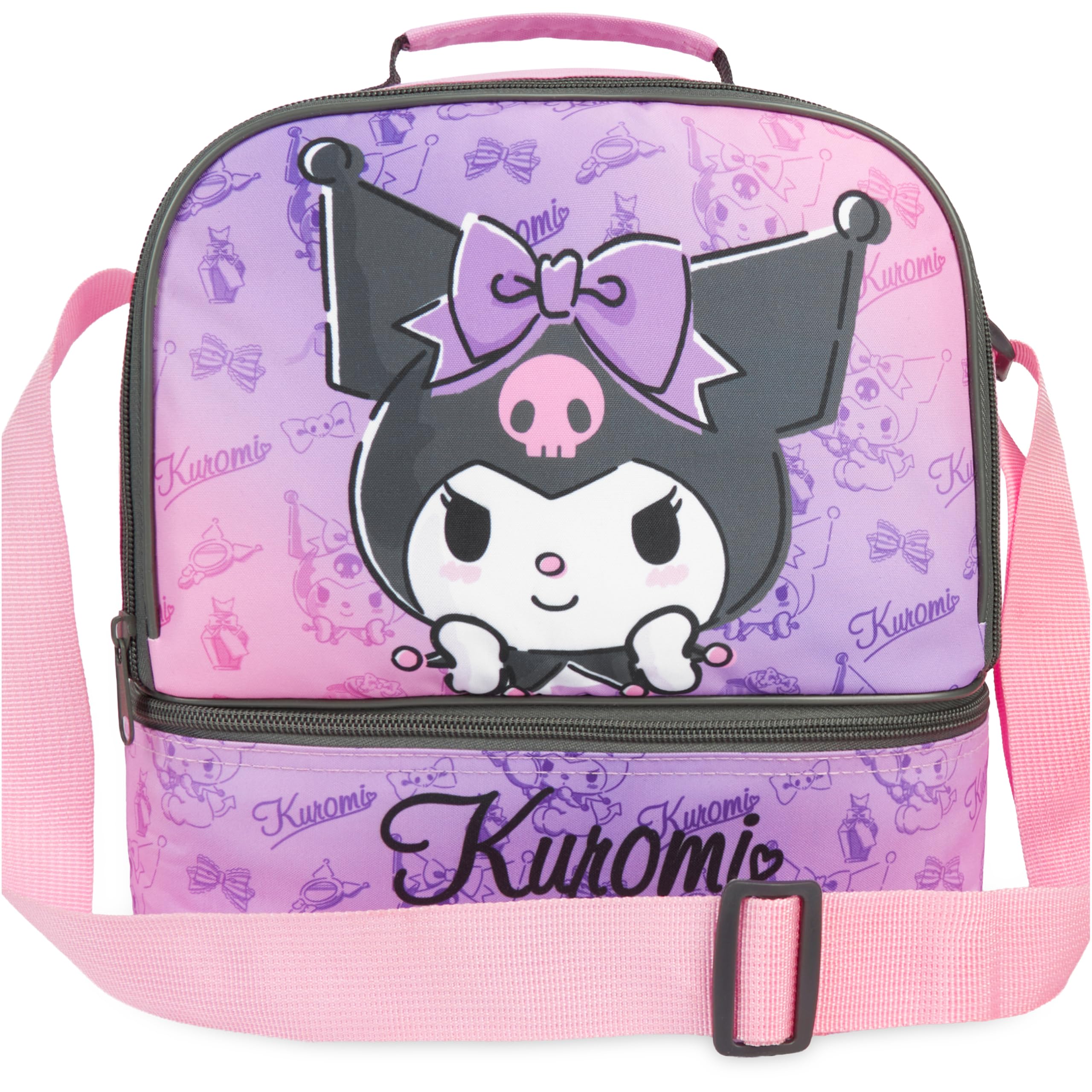 Get Trend Kuromi Girls Insulated Lunch Bag with Dual Compartments