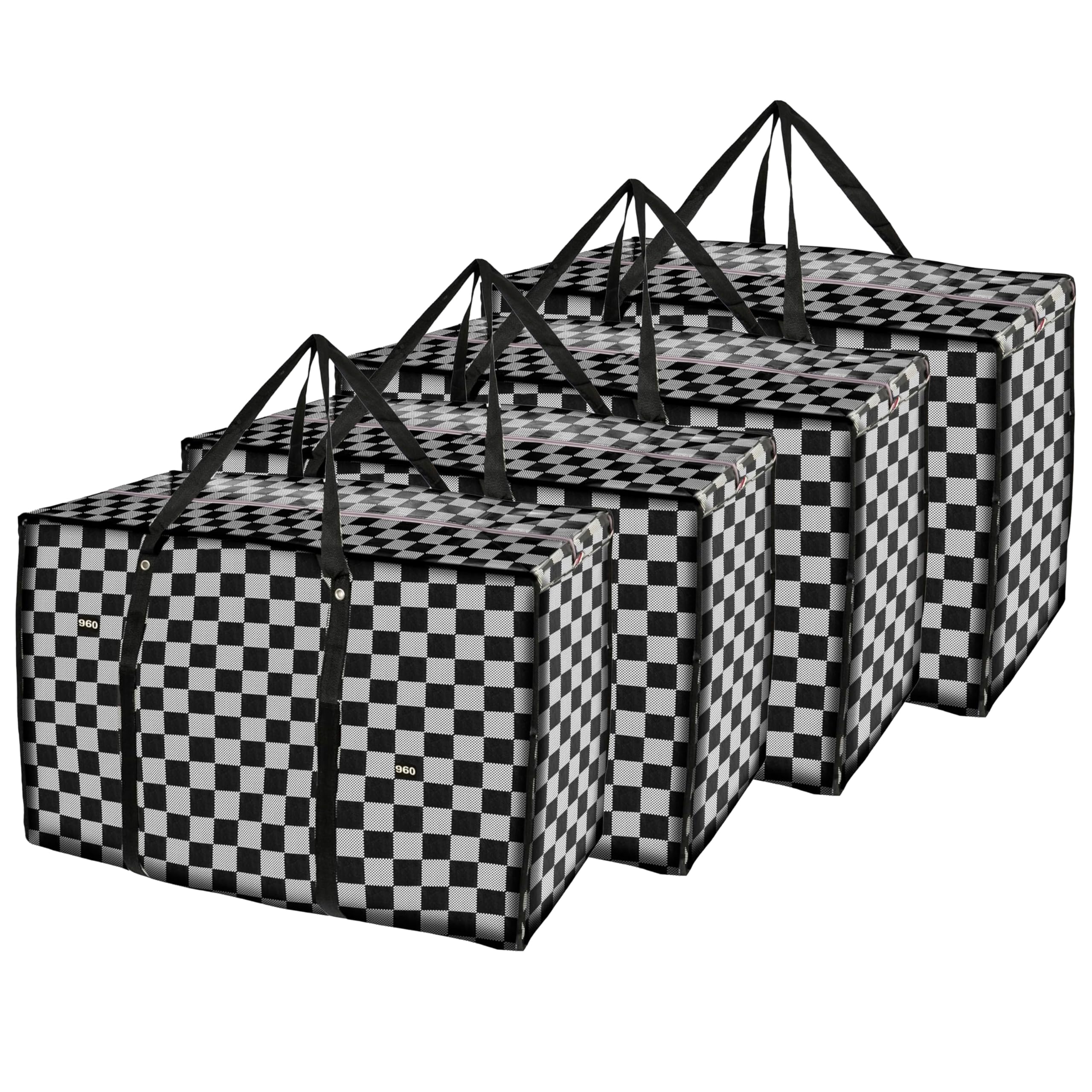 Storite 4 Pack Multi-Purpose Heavy Duty 145 L Moisture Proof Jumbo Size Underbed Storage Bag/Toys/Stationery Paper/Clothes Storage Bag with Strong Handle (88x59x28cm, Grey) (B0DGSRZLFG) Amazon Price History, Amazon Price Tracker
