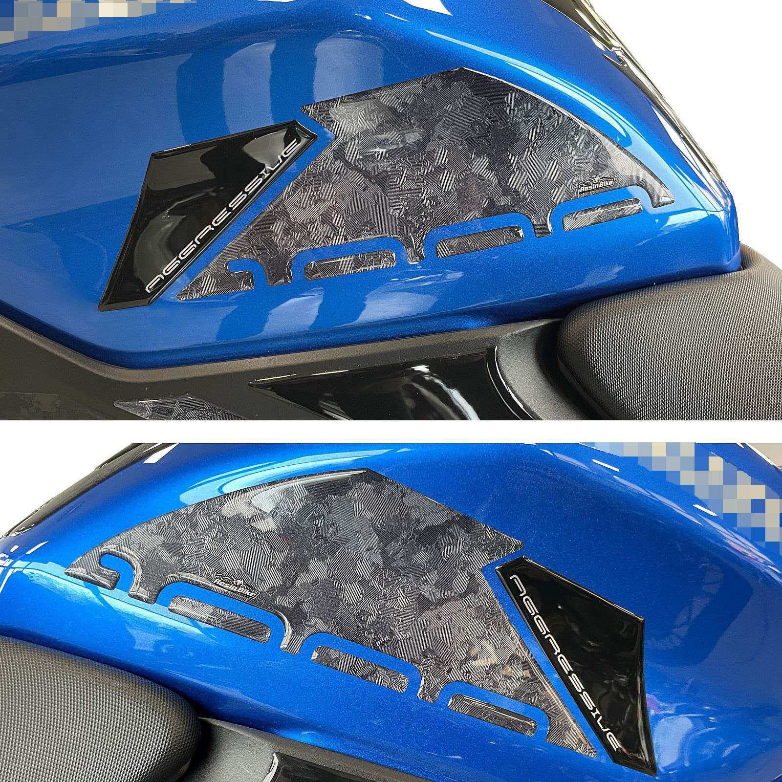 Resin Bike Motorcycle 3D Stickers Compatible with Suzuki GSX S 1000 2021-2026. Side Protections from Bumps and Scratches. Motorcycle Resin Stickers - Gadget Moto