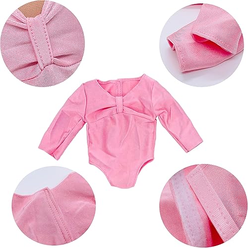 Miniatura 3 de Ropa de muñeca de 18 pulgadas, trajes de bailarina, 5 piezas, vestido de baile para American OG18 pulgadas, accesorios de muñeca, conjuntos de ropa