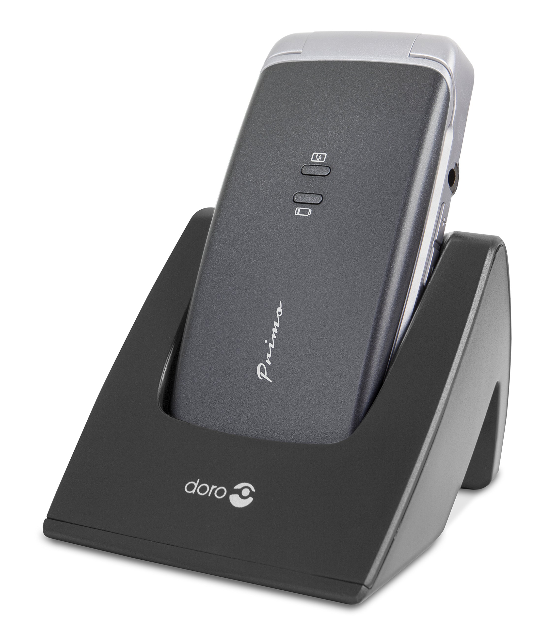 Primo 405 by Doro grau GSM Mobiltelefon (0,3 MP-Kamera, Bluetooth, Taschenlampe)