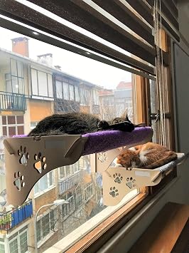 ATA HOME Cat Bed Hanging on Glass With Suction Cup