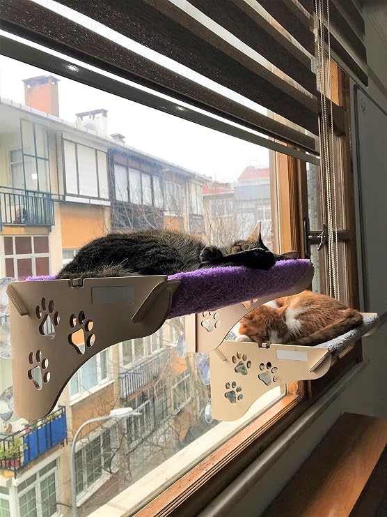 ATA HOME Cat Bed Hanging on Glass With Suction Cup