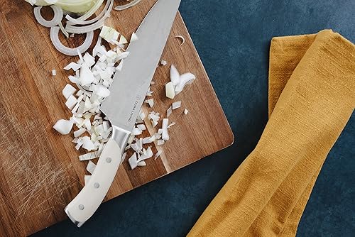 Miniatura 9 de Cuchillo de chef, cuchillo de cocina profesional de 8 pulgadas, cuchillo alemán de acero inoxidable de alto carbono ultra afilado, cuchillos de chef