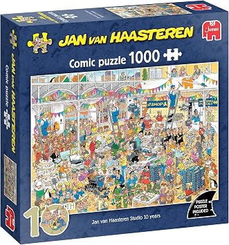 Jan van Haasteren - Studio 10 Years - Adult 1000 Piece Jigsaw Puzzle