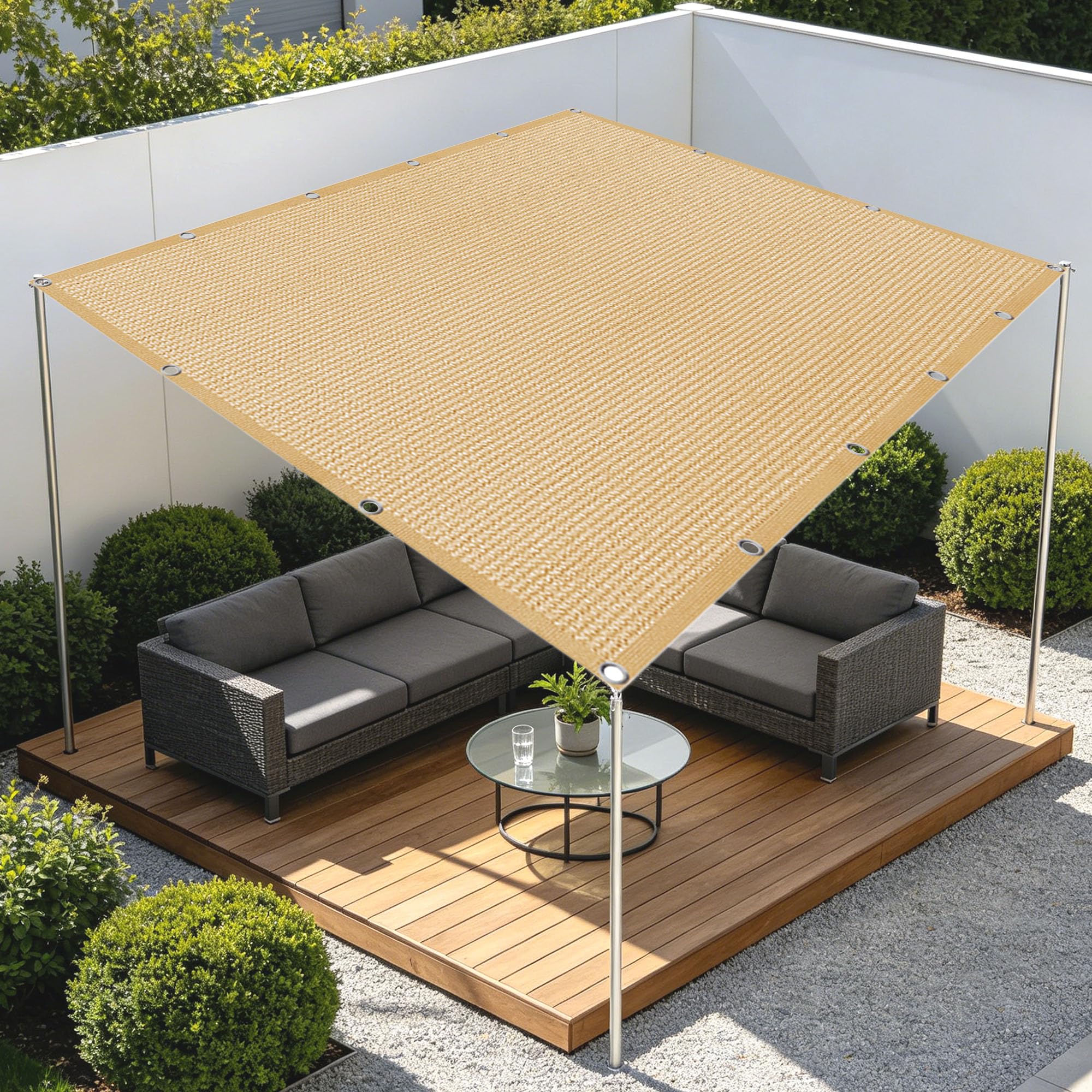 Filet protection solaire 2.3x3.6m bache serre jardin anti UV oeillets