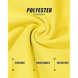 MAGCOMSEN Men\'s UPF 50+ Tank Top Quick Dry Summer Workout Muscle Sleeveless Shirts for Swim Beach Bodybuilding Yellow M