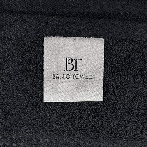 Miniatura 8 de 2 toallas de baño, 2 toallas de mano y 2 toallas faciales, toallas de 100% algodón turco, toallas de lujo de secado rápido para baño, invitados,