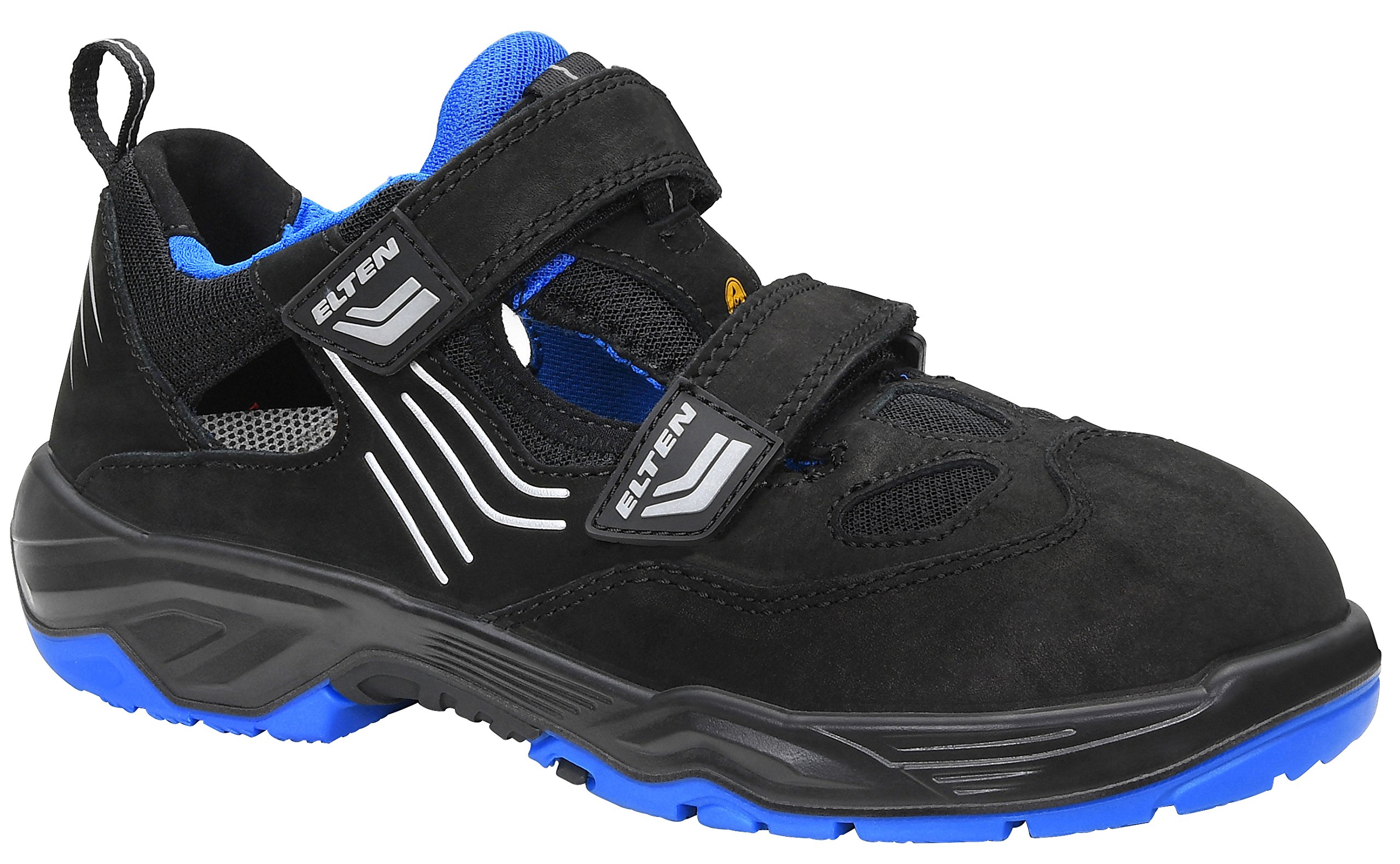 ELTEN Ambition Blue Easy ESD S1 | Sicherheitsschuhe für Damen & Herren, Stahlkappe, leicht, atmungsaktiv, Gr. 40