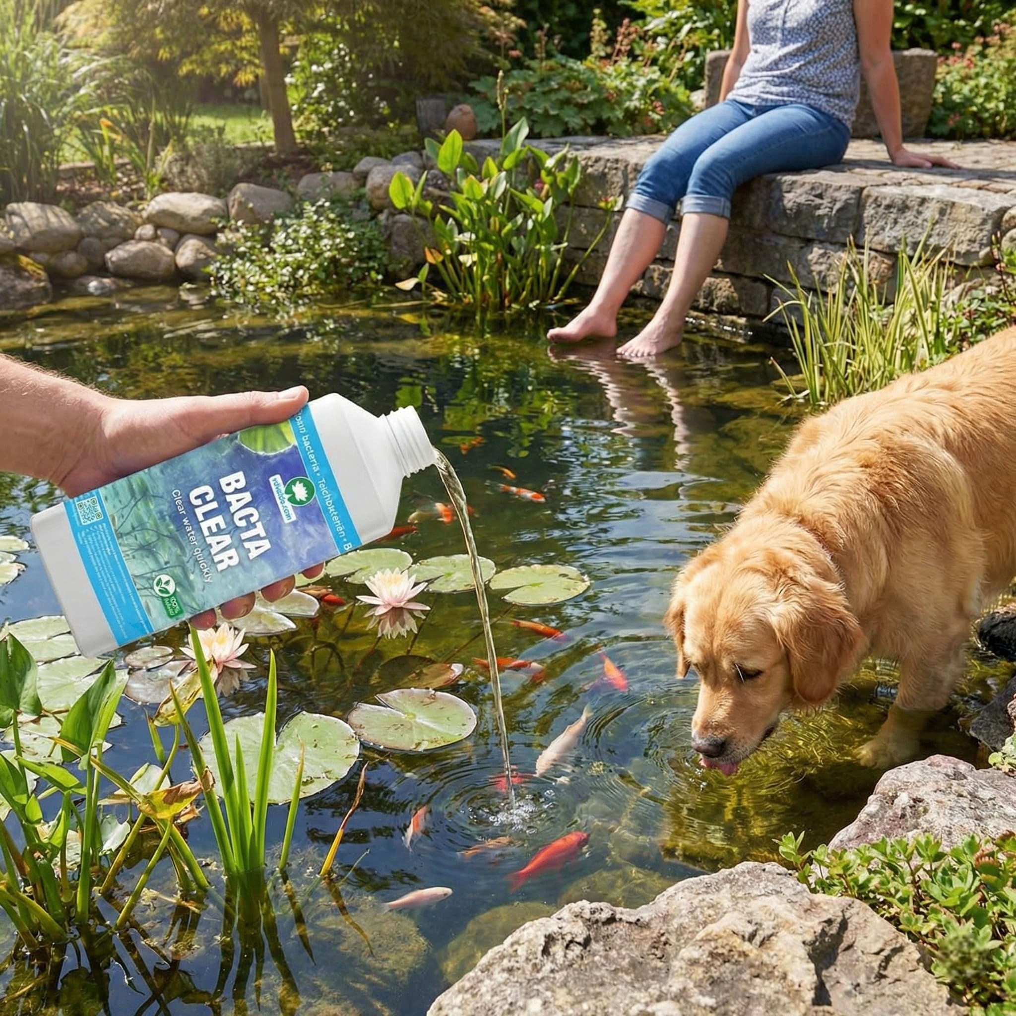 Vdvelde BACTA Clear Bactéries pour Bassin - Entretien Biologique 1.000-20.000L