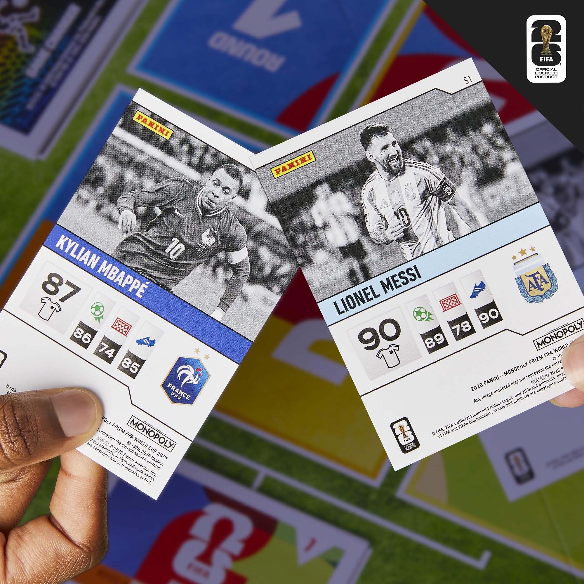 Monopoly Panini Prizm: FIFA World Cup gra piłkarska z kartami Monopoly Panini Prizm Mistrzostwa Świata w Piłce Nożnej 2026 I od 8 lat