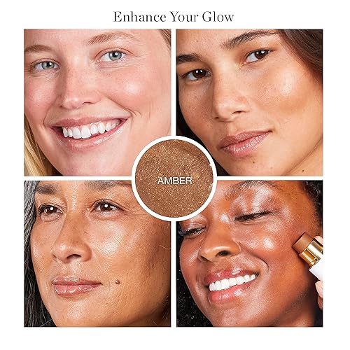 Miniatura 2 de Ogee Palo facial esculpido (ámbar - SUN KISSED BRONZE) certificado orgánico bronceador en barra e iluminador maquillaje  Barra bronceadora multiusos