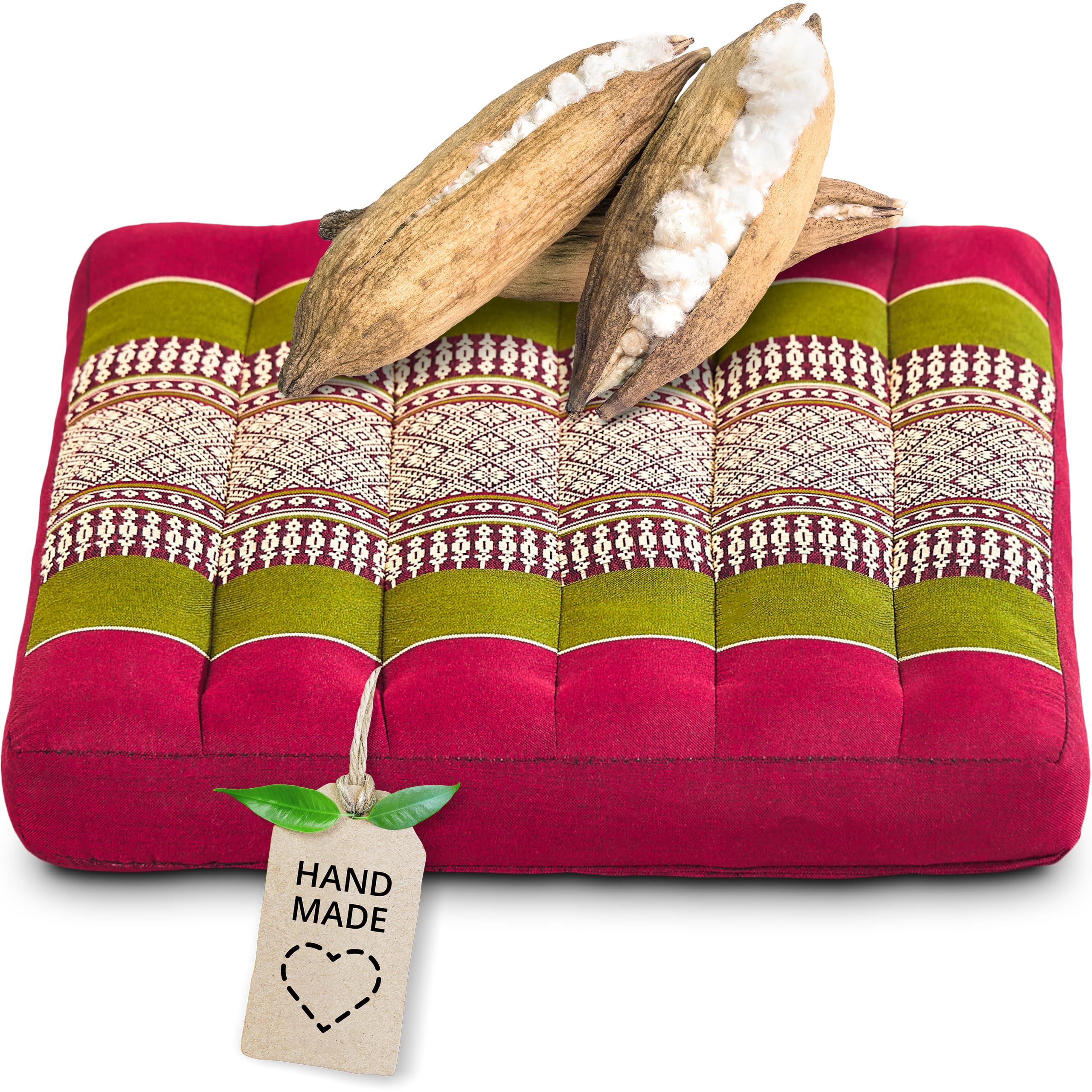 livasia Sitzkissen klein - 35x35x6cm | Bodenkissen Indoor/Outdoor, Meditationskissen, Stuhlauflage