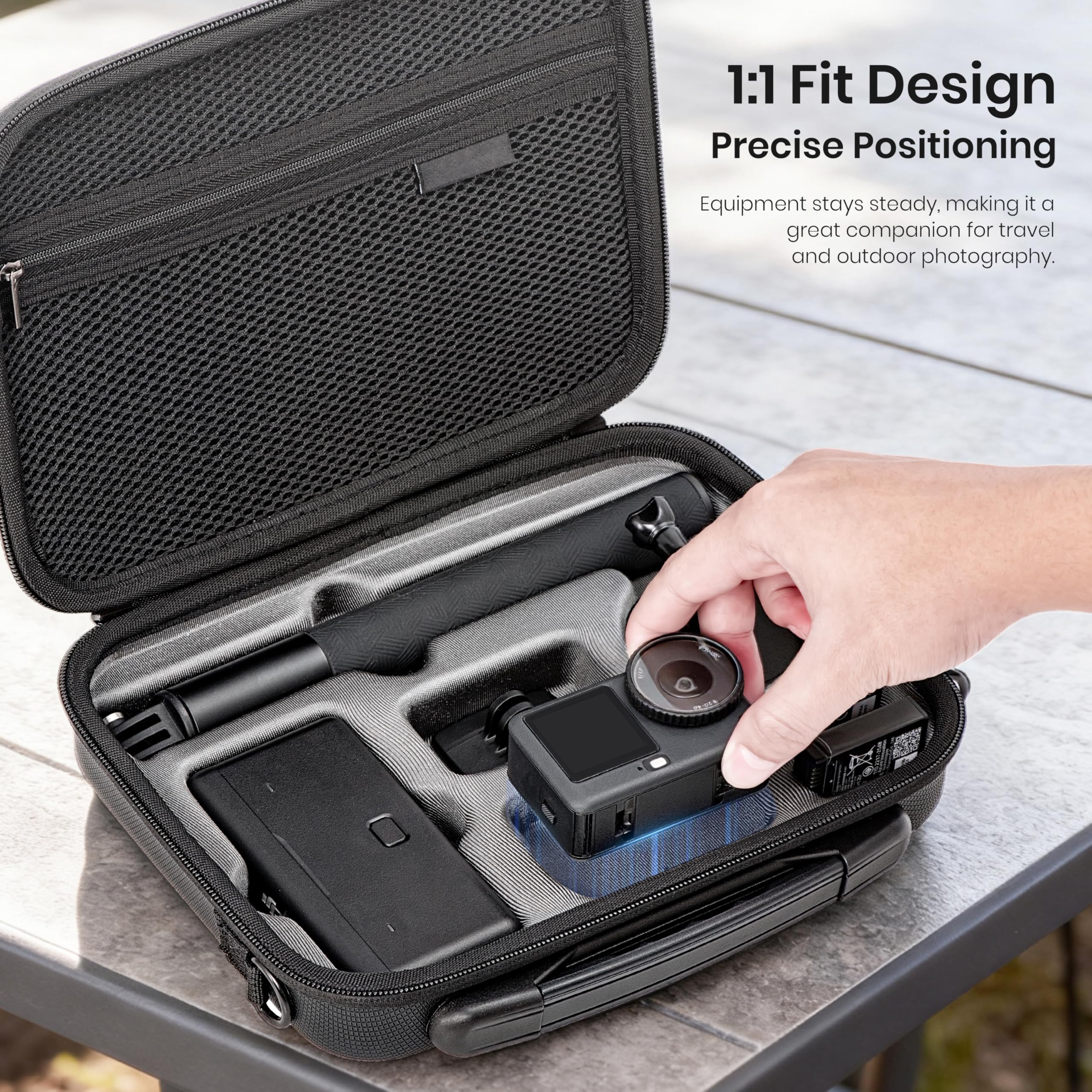 STARTRC PHOTO Osmo Action 6 Tragetasche für DJI Osmo Action 6 Kamera Zubehör Hartschalen Tasche Reisetasche Kompatibel mit Osmo Action 6