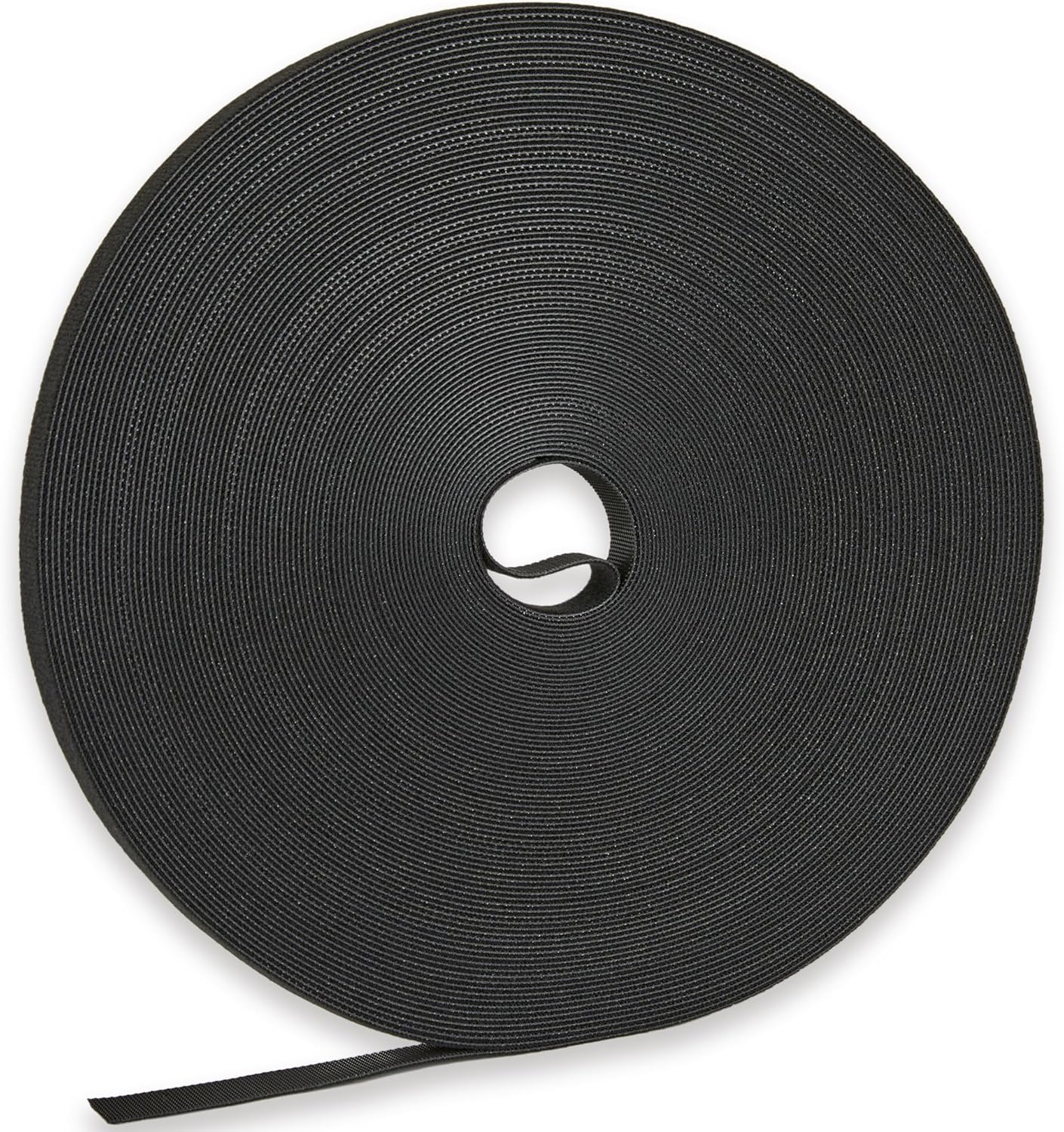 32 Yard x 1/2 Inch Adjustable Cable Straps Roll, Black Reusable Fastening Cable Ties, Free Cut Length Hook and Loop, Wire Management, Securing Strap for Cable Tidy Cord Organizer Black