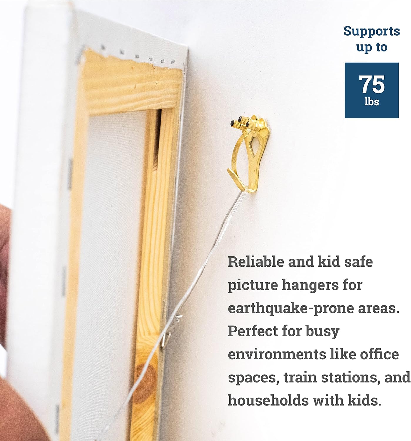 Hоt Dеаlѕ Earthquake Hangers 75 lb - 100 Pack - Tremor Hanger - Earthquake Picture Hanging Hooks - Picture Hangers - Picture Hang Solutions Crаzу Clеаrаnсе Earthquake Hangers 75 lb - 100 Pack - Tremor Hanger - Earthquake Picture Hanging Hooks - Picture Hangers - Picture Hang Solutions