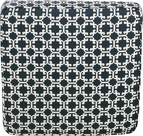 Miniatura 78 de HomePop Decoración del hogar | K7342-F2236 | Otomana clásica cuadrada de almacenamiento con tapa abatible | Otomana con almacenamiento para sala de