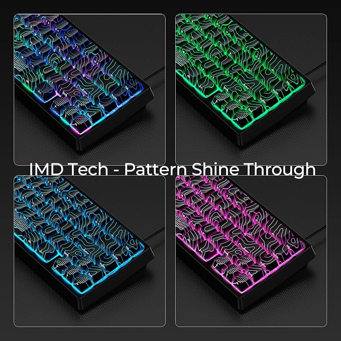 Teclado Mecánico Inalámbrico 60% RGB Topográfico miniatura 4