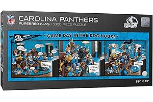 Carolina Panthers Puzzle: Game Day in The Dog House 1000 Pc Puzzle