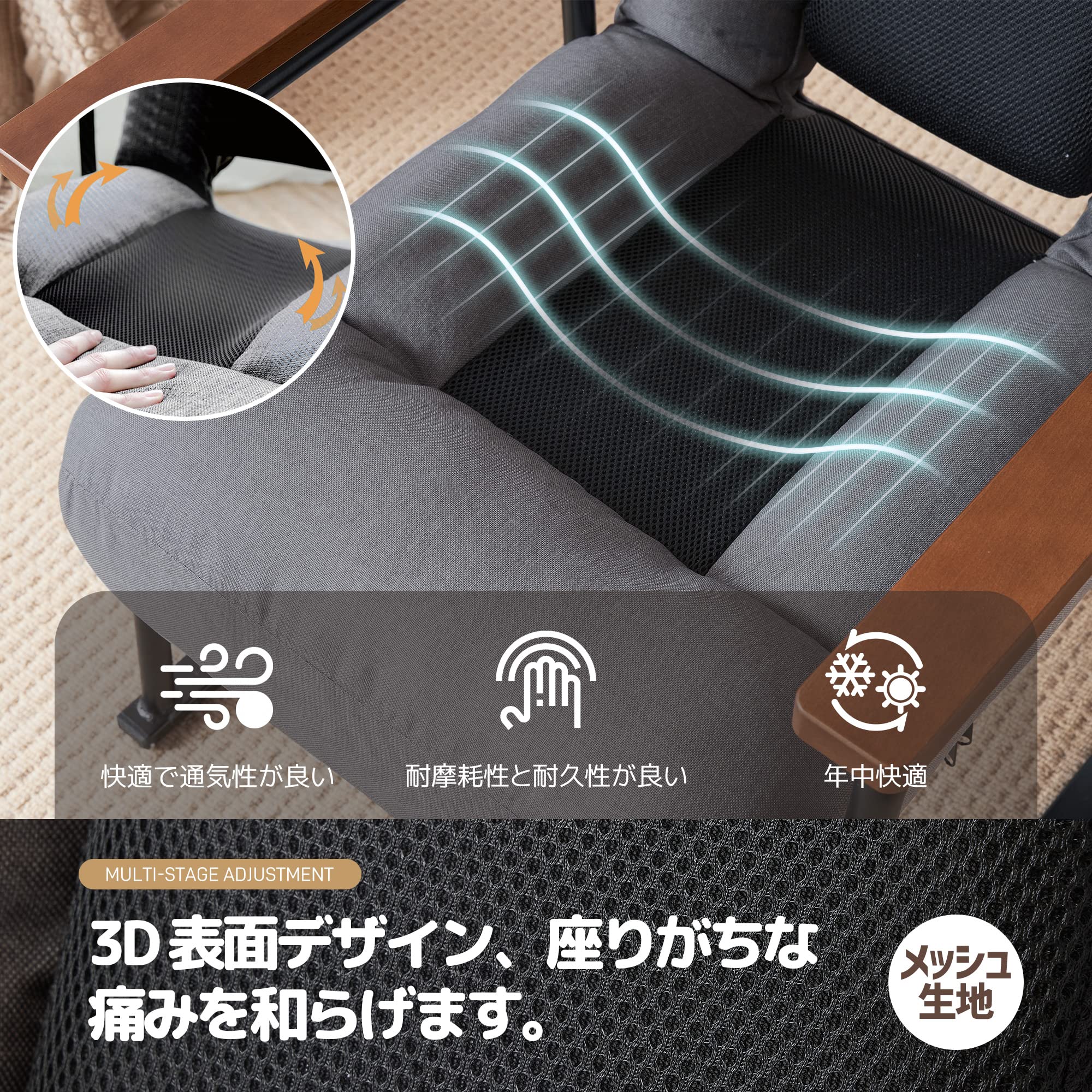 Amazon｜オーエスジェイ(OSJ) 【座椅子として使用可能