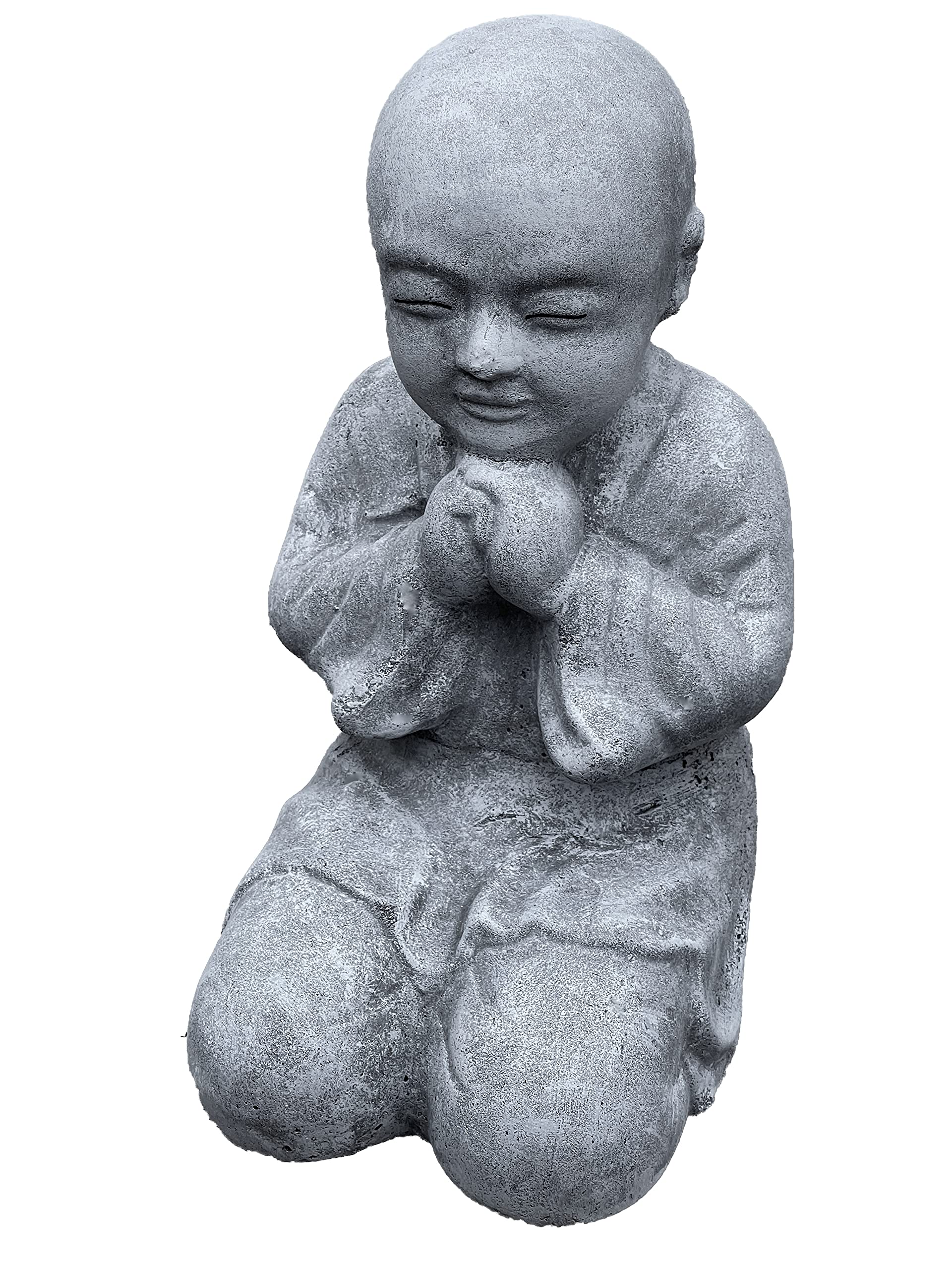 Stoneandstyle Statua Buddha In Piedi XL - Cemento Resistente Al Gelo, 50 Cm, 28 Kg