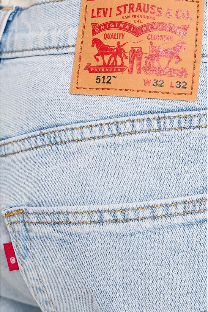 Levi's® Мужские зауженные книзу джинсы Levi's 512, цвет: Синий — фото 4