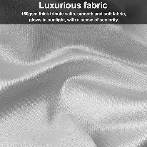 Miniatura 5 de Lirex Organizador de bolso colgante de satén con 8 bolsillos para armario, almacenamiento plegable desmontable para armario familiar, dormitorio,