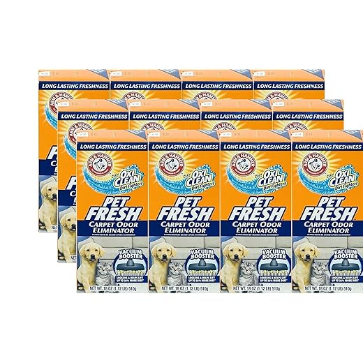 Arm and Hammer Pet Fresh Carpet Odor Eliminator Plus Oxi Clean Dirt Fighters, 16.3 oz, (12 Pack)