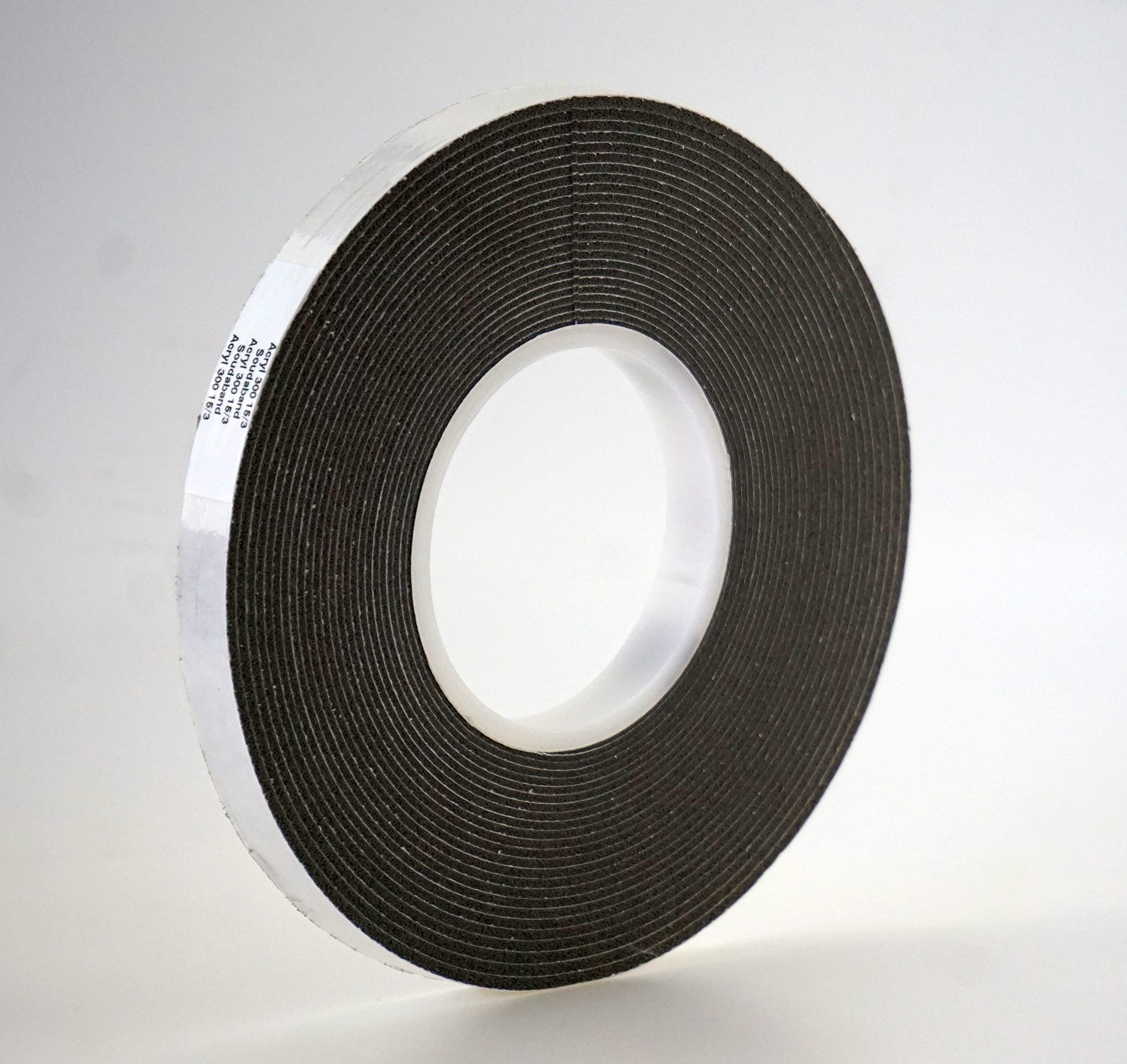 4,3 m comprimeertape 20/8 bandbreedte 20 mm, acryl 300, uitgebreid van 8 naar 40 mm, antraciet, voorgecomprimeerde zelfklevende afdichtingstape, compriband, voegenafdichtband, raamafdichtband