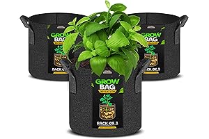Utopia Home 20 Gallon Grow Bag (3-Pack)