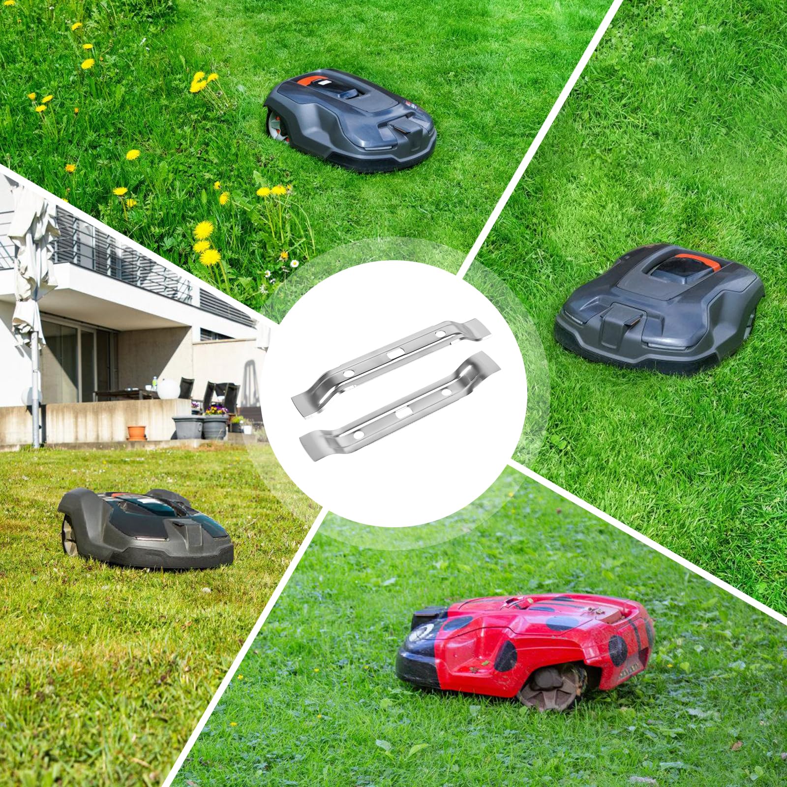 GBKDQQ 2 lame per robot tosaerba, compatibili con robot tosaerba iMOW-RMI 422 422P 422PC