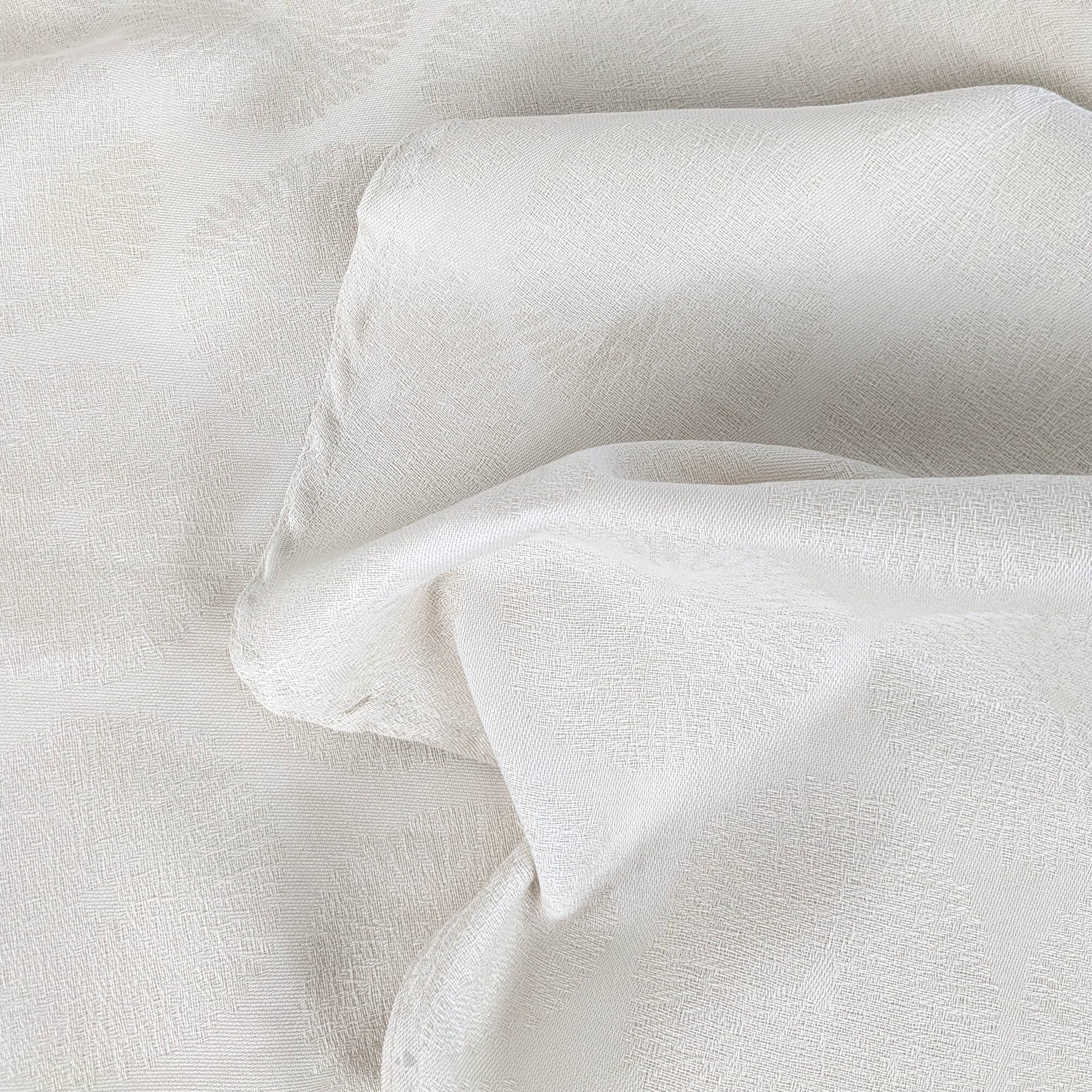 Nappe ovale 180x240 cm HÉLIOS Ecru 100% coton + enduction acrylique