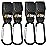 Baby Uma Baby Stroller Hooks for Bags - 4-Pack of Stroller Clips for Diaper Bag, Carry 11 lbs per Stroller Carabiner Clip, Adjustable Stroller Straps, Bag Hook, Universal Stroller Accessories