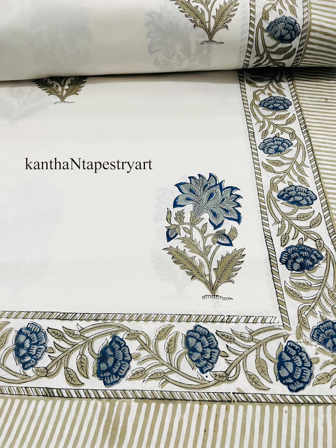 Generic kanthaNtapestryart Floral Flat Sheet, Soft Comfortable Top Sheet Decorative Bedding Bed Cover Flat Sheet Home Decor (Twin Size 60x90 Inch), Bedsheet17