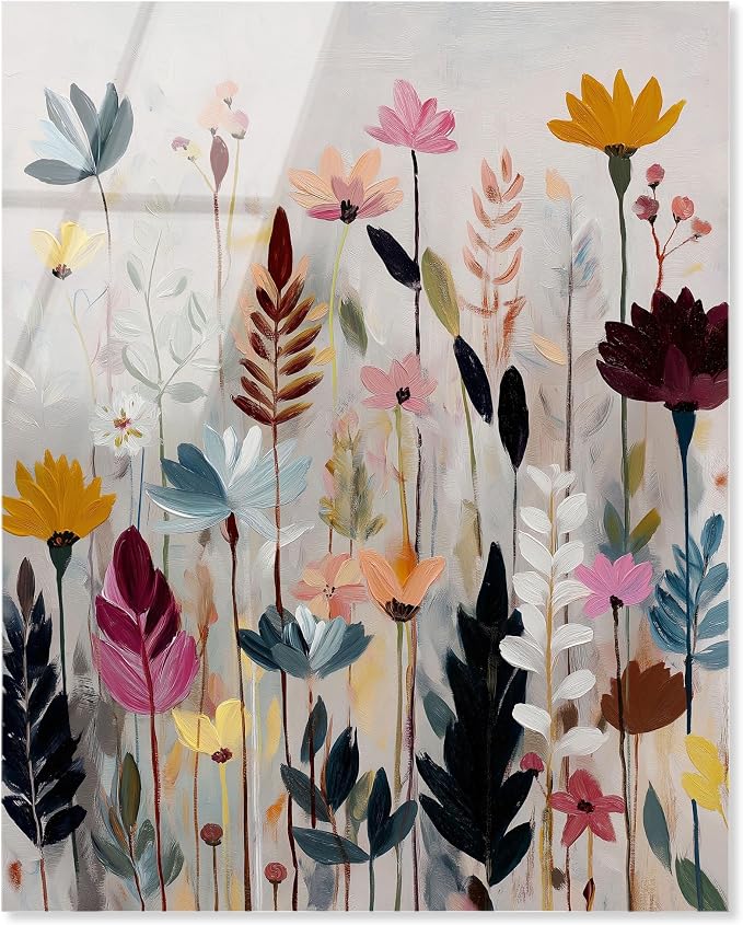 Wild Folk I Acrylic Print Floral Wall Decor by Art Remedy,