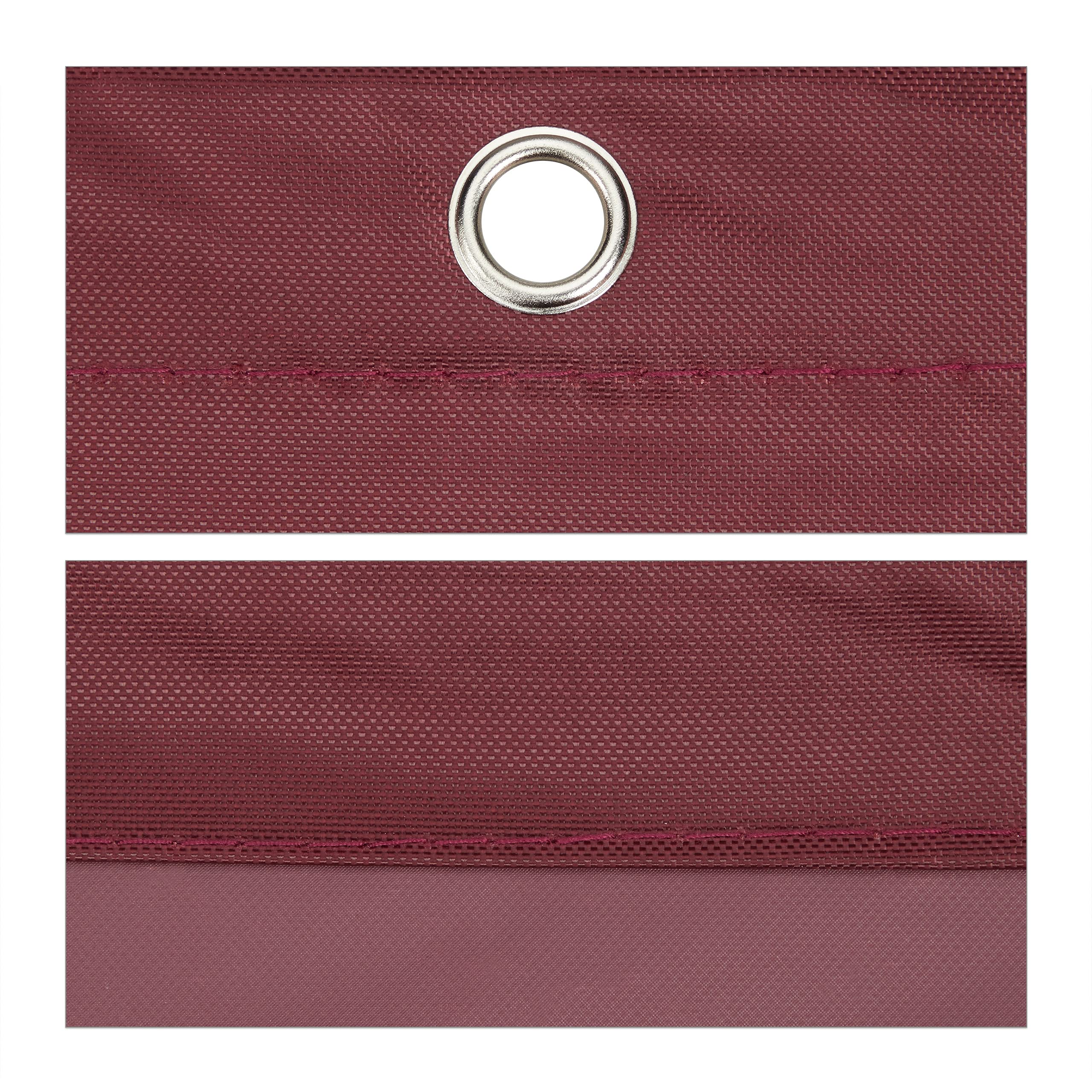Relaxdays Voile d'ombrage Rectangle, 2 x 3 m, Anti-UV, imperméable, Toile Balcon, Camping, terrasse, Jardin, Rouge