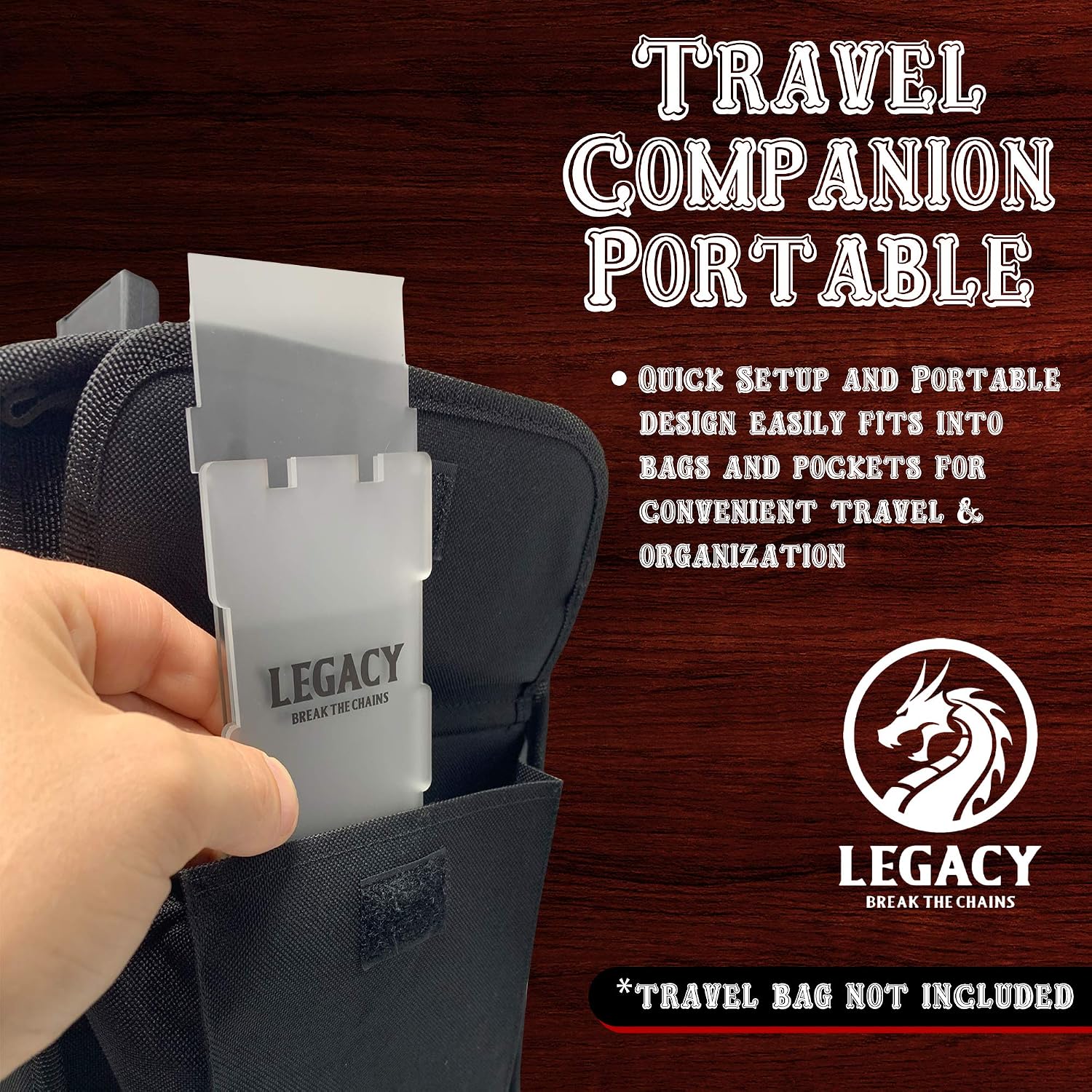 LEGACY Dice Tower Tray Portable - Easy Dice Roller, Board Games, RPG, Travel Size