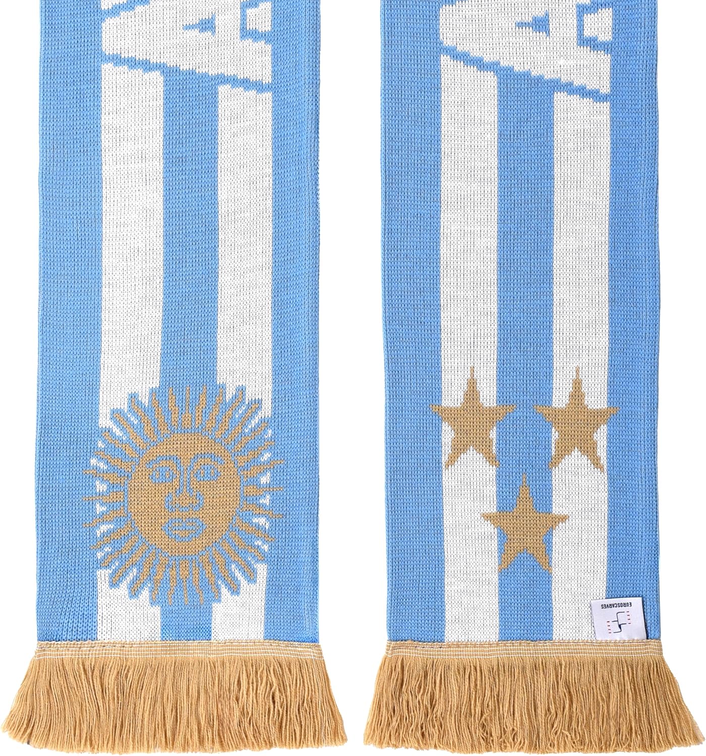 Argentina Soccer Knit Scarf (Stripes)