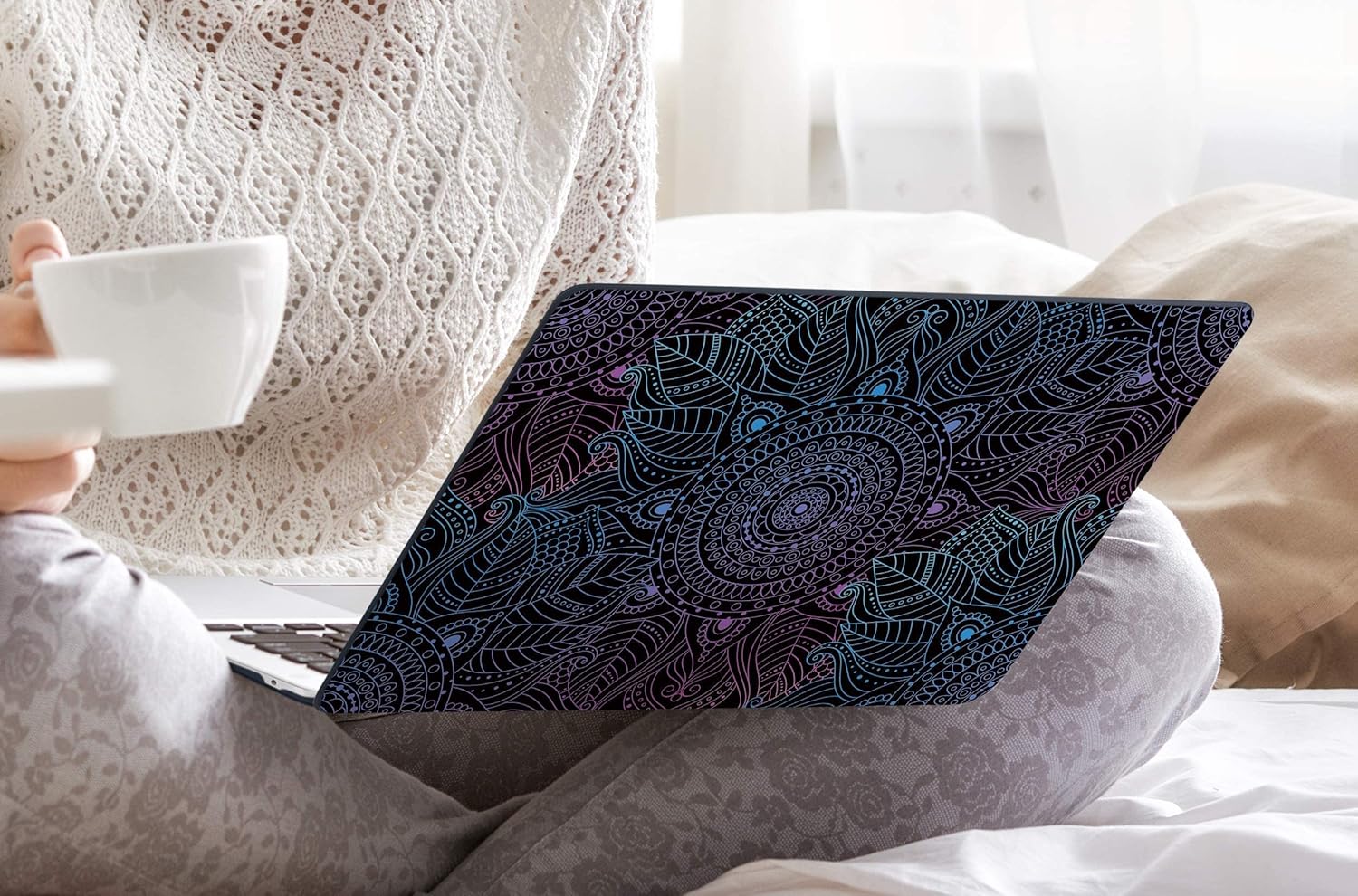 DONGKE Case for M5 MacBook Pro 14 inch 2025 2024-2021 M4 M3 M2 M1, Plastic Hard Shell Cover Compatible with A3434 A3112 A3401 A3185 A2992 A2779 A2442, Retina XDR Display & Touch ID, Colorful Mandala - Image 7