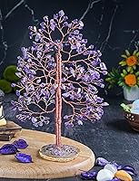 Vista 27 de Rose Quartz Gemstone Tree of LifeNatural Reiki Crystals Gemstone Chakra Tree for Positive Energy, Geode Agate Slice Base, Feng Shui Decor, Good
