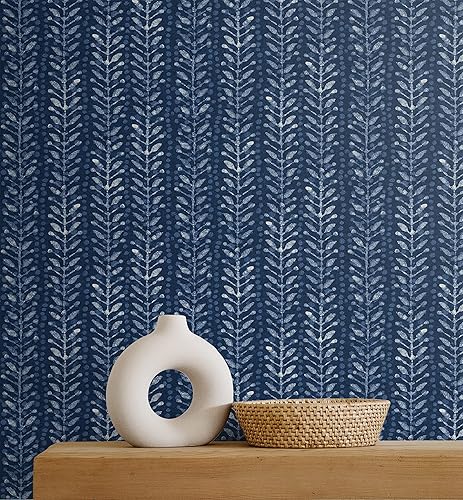 Miniatura 6 de Surface Style - Papel tapiz para despegar y pegar, papel tapiz botánico para dormitorio, tocador, cocina, vinilo, cobertura de 30.75 pies cuadrados