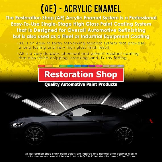 Restoration Shop Classic White Acrylic Enamel Auto Paint - Gallon Kit