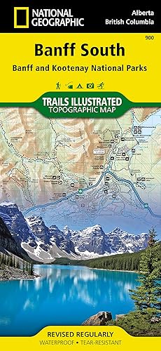 Banff South Map [Banff and Kootenay National Parks] (National Geographic Trails Illustrated Map, 900)